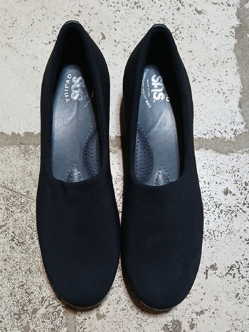 SAS Bliss Slip-On Strech Fabric Wedge Shoes Size 9
